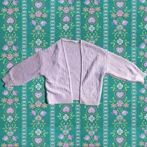 GAP Balloon Sleeve Pink Cardigan